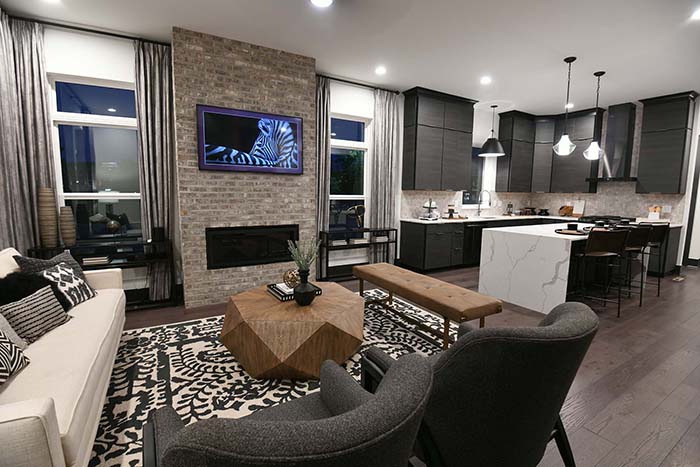 Modern, Black and White Living Room Décor