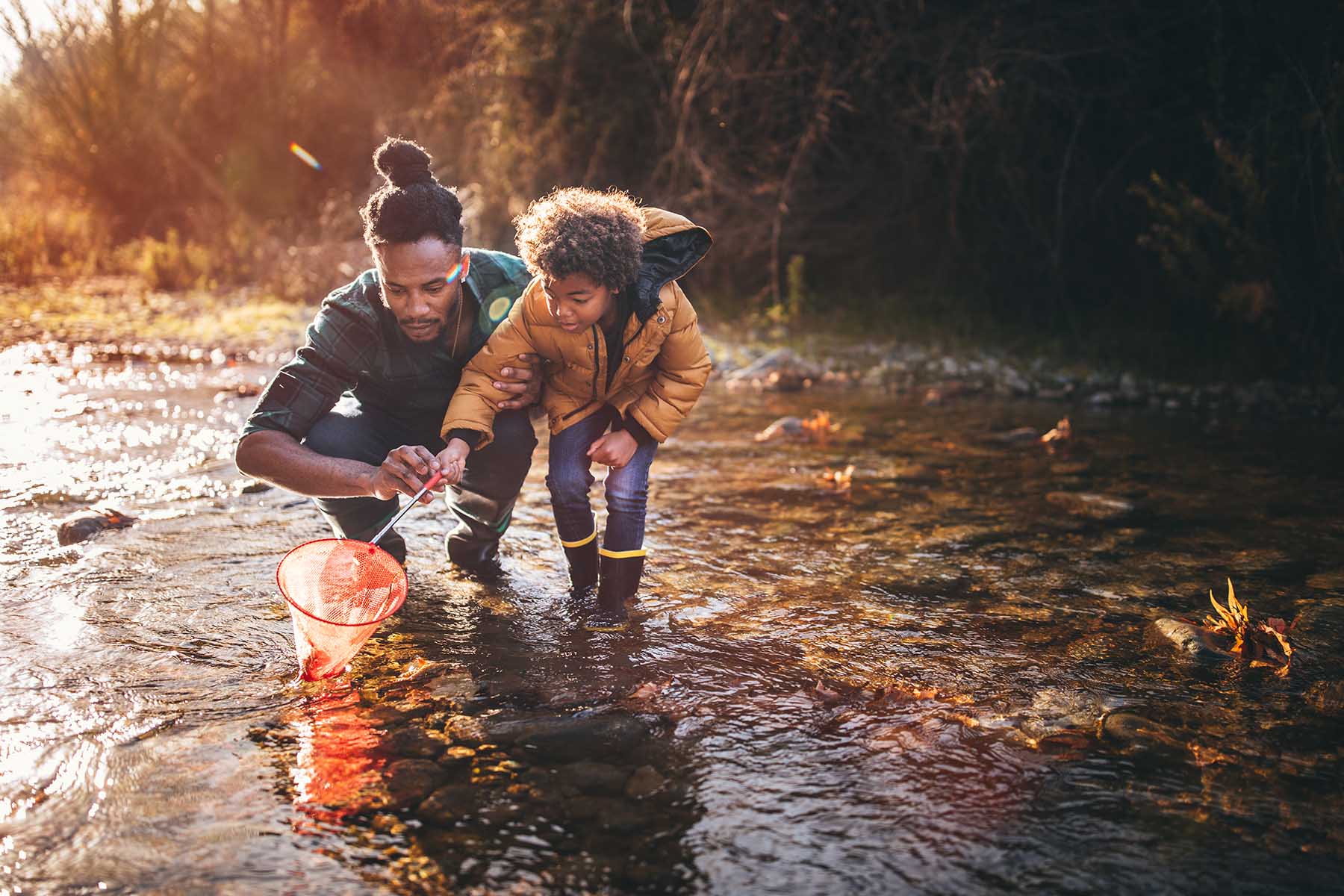 Father and Son Fishing